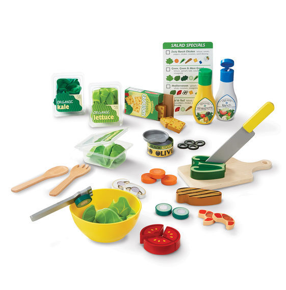 Melissa & Doug Kitchen Play - Slice & Toss Salad Set