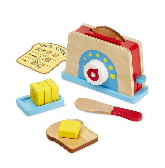 Melissa & Doug Kitchen Play - Toaster, Bread and Butter Set