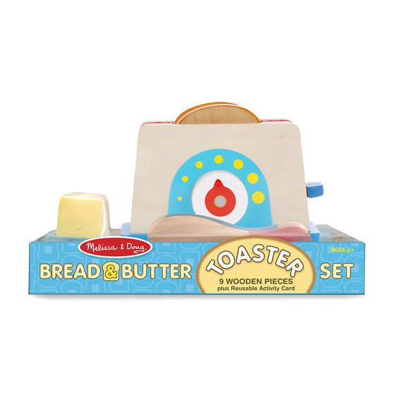 Melissa & Doug Kitchen Play - Toaster, Bread and Butter Set