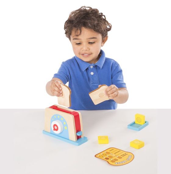 Melissa & Doug Kitchen Play - Toaster, Bread and Butter Set