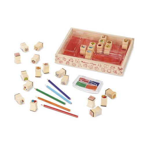 Melissa & Doug Wooden Stamp Set - Favorite Things