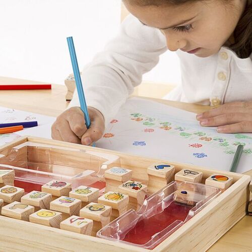 Melissa & Doug Wooden Stamp Set - Favorite Things