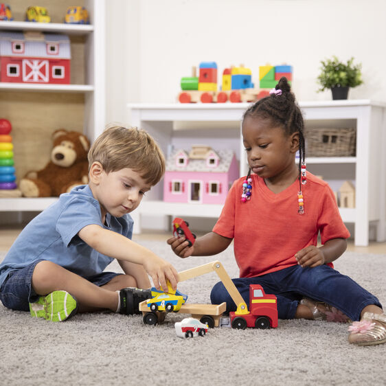 Melissa & Doug Classic Toys - Magnetic Car Loader