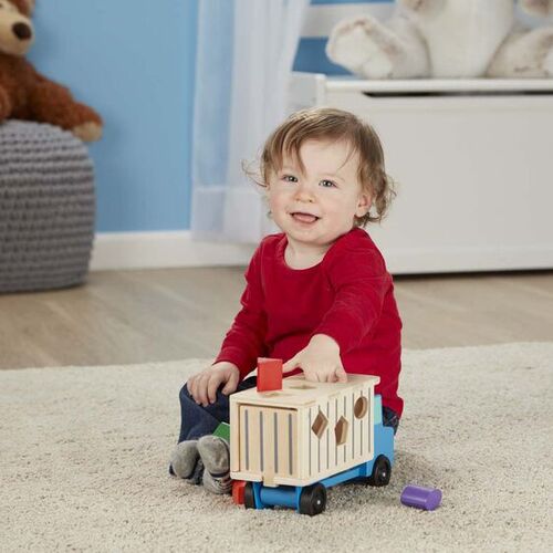 Melissa & Doug Classic Toys - Shape-Sorting Dump Truck
