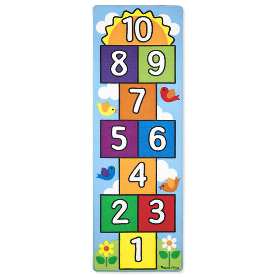 Melissa & Doug Activity Rug - Hop & Count Hopscotch