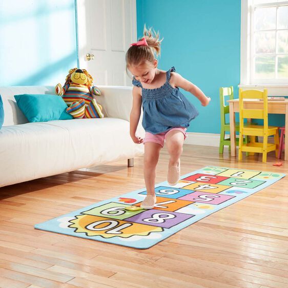 Melissa & Doug Activity Rug - Hop & Count Hopscotch