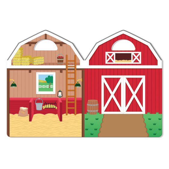 Melissa & Doug Reusable Puffy Sticker Play Set - On the Farm