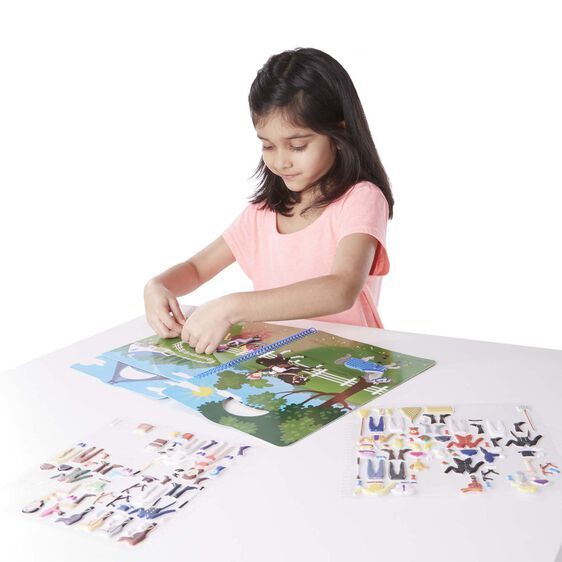 Melissa & Doug Reusable Puffy Sticker Activity Book - Riding Club