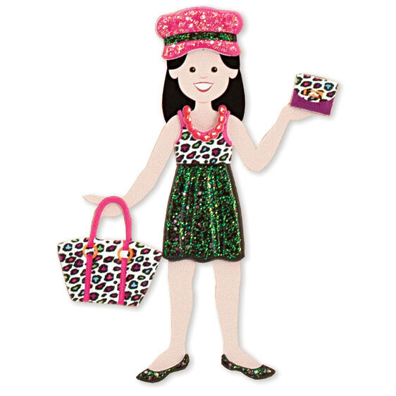 Melissa & Doug Reusable Puffy Sticker Activity Book - Day of Glamour