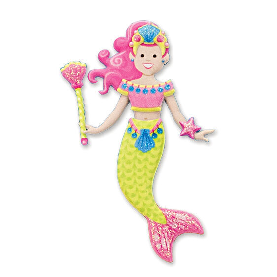 Melissa & Doug Reusable Puffy Sticker Play Set - Mermaid