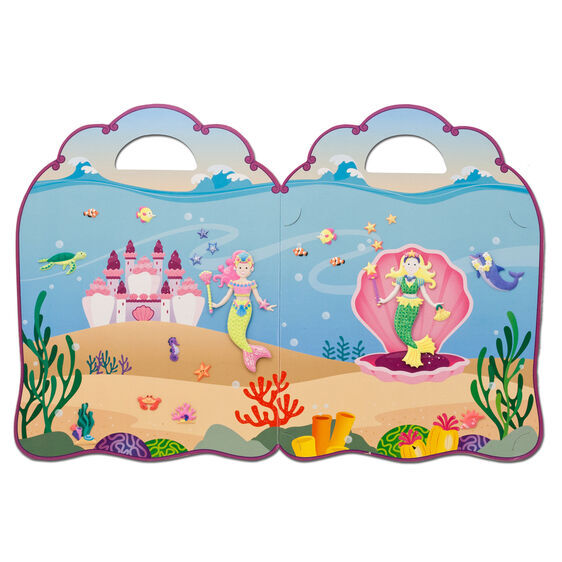 Melissa & Doug Reusable Puffy Sticker Play Set - Mermaid