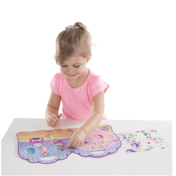 Melissa & Doug Reusable Puffy Sticker Play Set - Mermaid