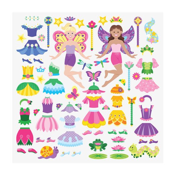 Melissa & Doug Reusable Puffy Sticker Play Set - Fairy