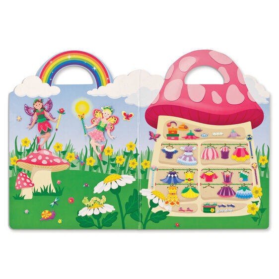Melissa & Doug Reusable Puffy Sticker Play Set - Fairy