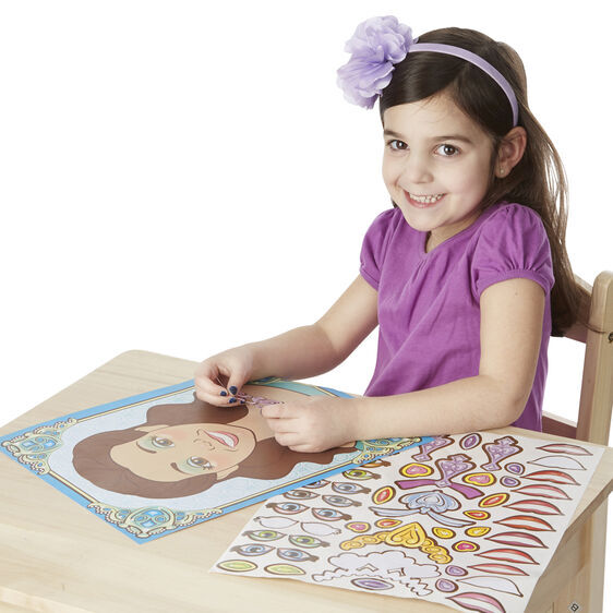 Melissa & Doug Sticker Pad Make-a-Face - Sparkling Princesses