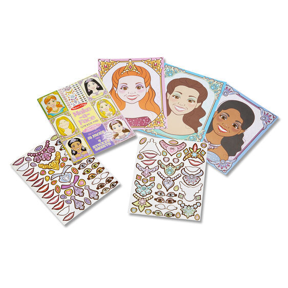 Melissa & Doug Sticker Pad Make-a-Face - Sparkling Princesses