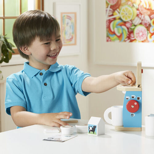 Melissa & Doug Kitchen Play - Wooden Brew & Serve Coffee Set