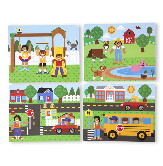 Melissa & Doug Magnetic Learning - Wooden Magnetic Picture Game