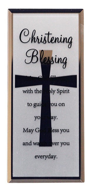Mirror Plaque - Christening Blessing