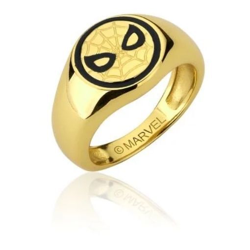 Marvel Couture Kingdom Precious Metal - Spider-Man Ring Gold Size XL