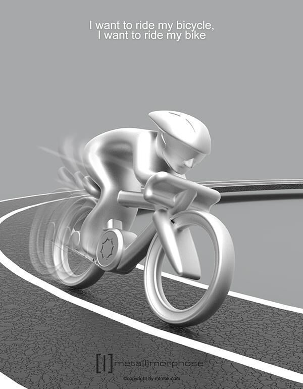 Metalmorphose Keychain - Bicycle