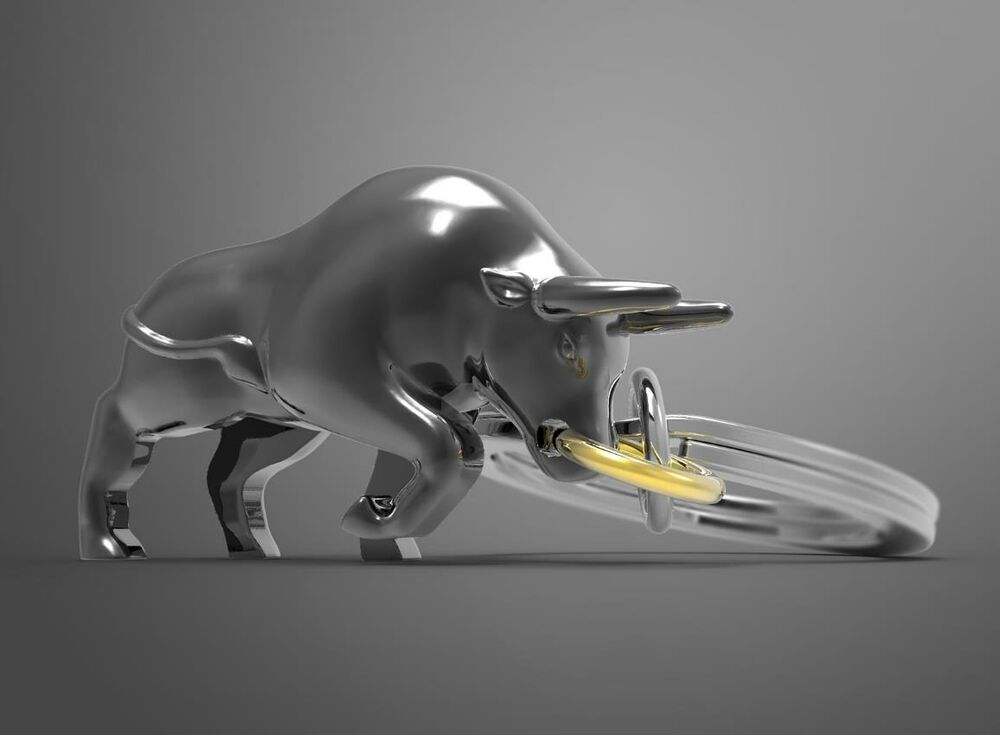 Metalmorphose Keychain - Bull