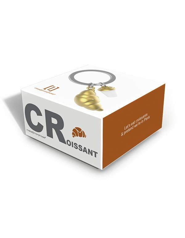 Metalmorphose Keychain - Croissant & Coffee Cup