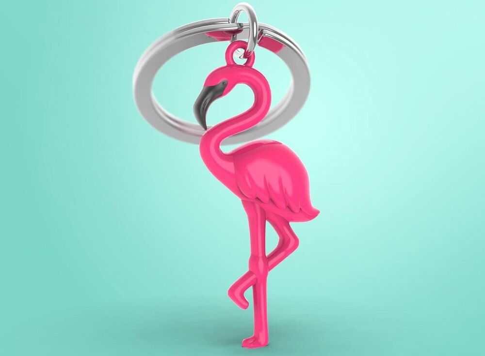 Metalmorphose Keychain - Flamingo