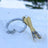 Metalmorphose Keychain - Skis with Snowflake