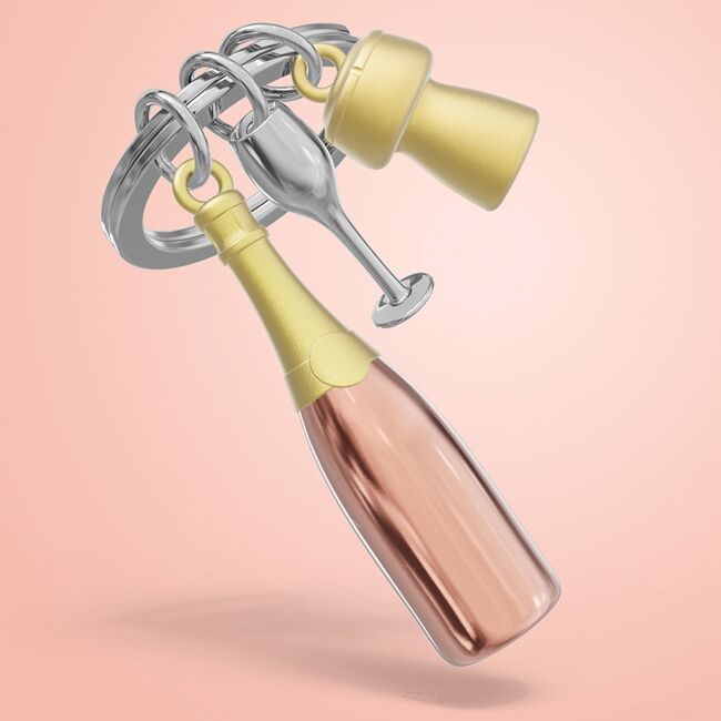 Metalmorphose Keychain - Champagne Rosé