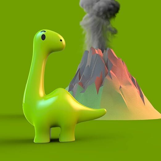 Metalmorphose Keychain - Dino