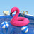 Metalmorphose Keychain - Flamingo Float
