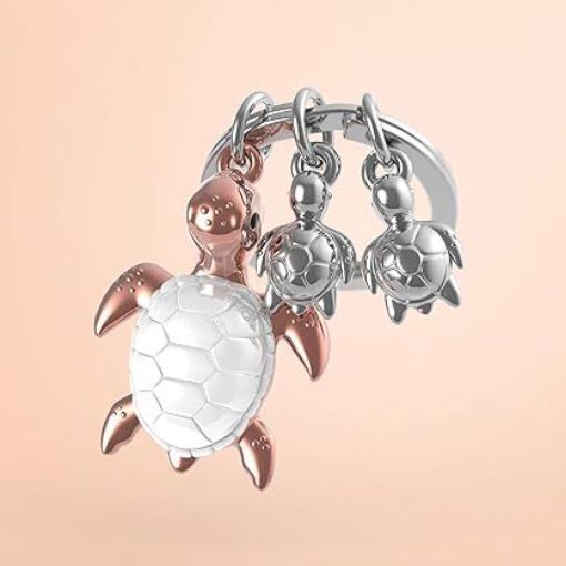 Metalmorphose Keychain - Turtle Family