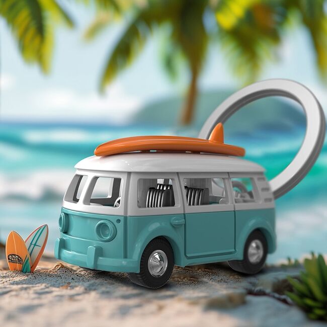 Metalmorphose Keychain - Surfer Van