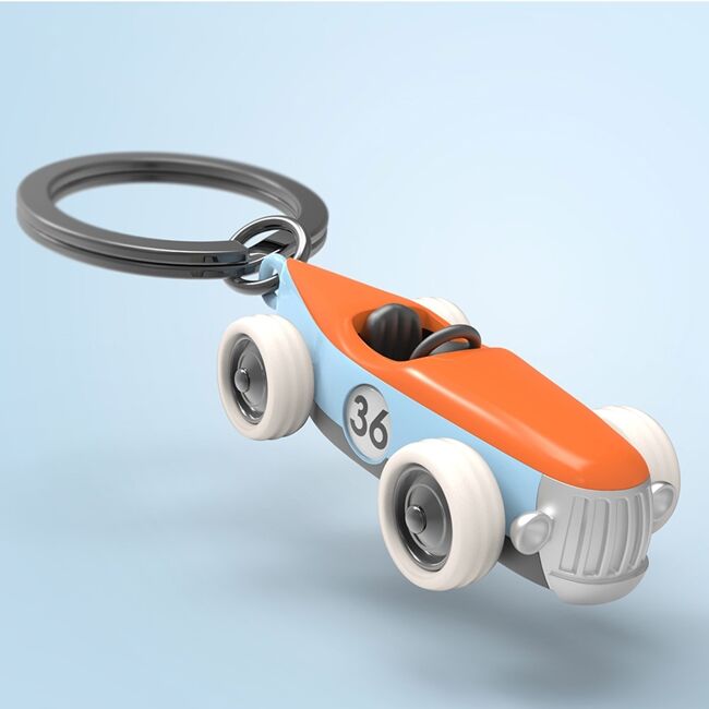 Metalmorphose Keychain - Vintage Racer 'Noël' Car