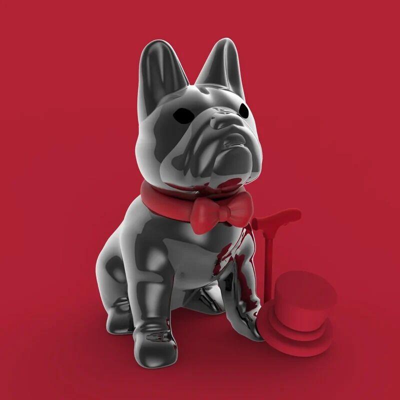 Metalmorphose Keychain - Bulldog