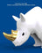 Metalmorphose Keychain - White Rhino