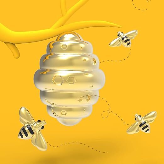 Metalmorphose Keychain - Bee & Honey