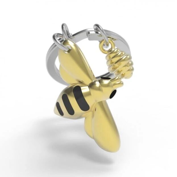 Metalmorphose Keychain - Bee & Honey