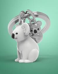 Metalmorphose Keychain - Koala Family