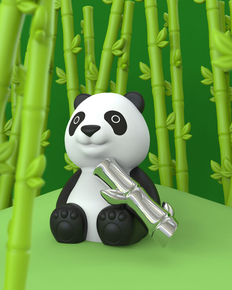 Metalmorphose Keychain - Panda