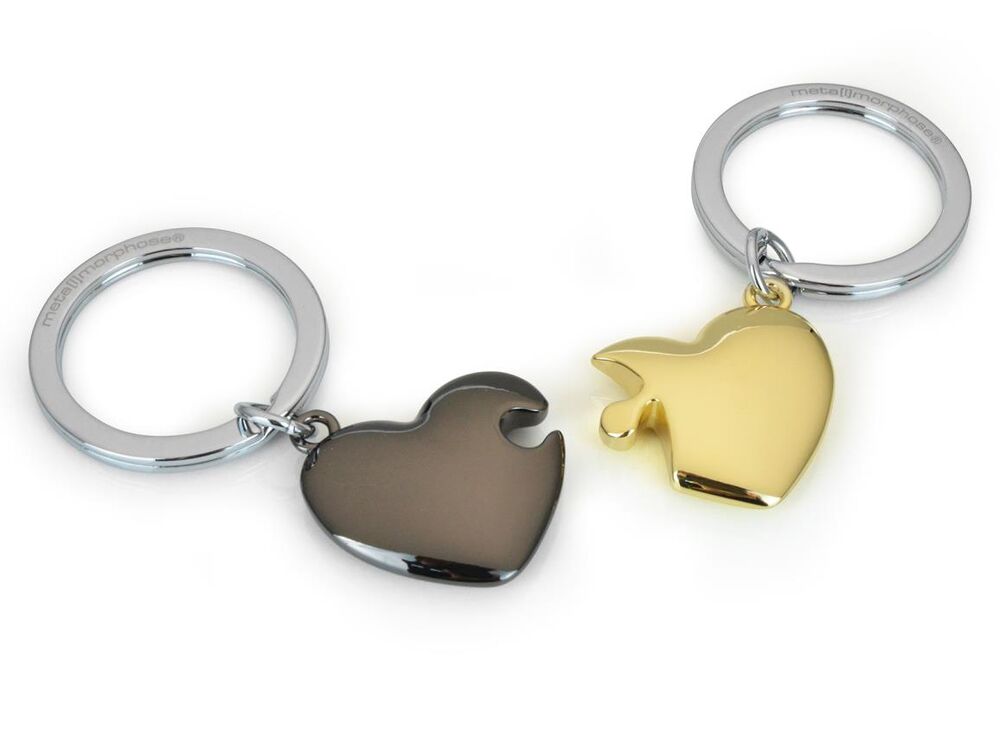 Metalmorphose Keychain - Puzzle Hearts