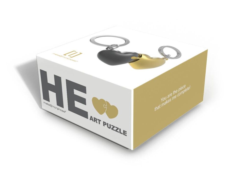 Metalmorphose Keychain - Puzzle Hearts