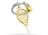 Metalmorphose Keychain - Tennis