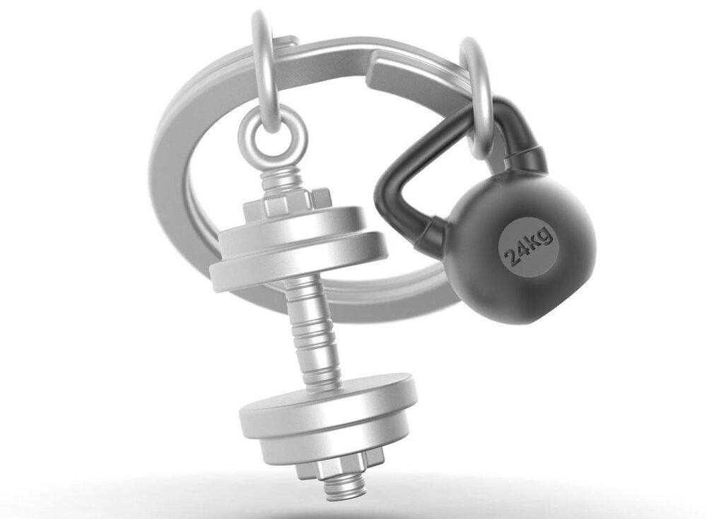 Metalmorphose Keychain - Dumbbell