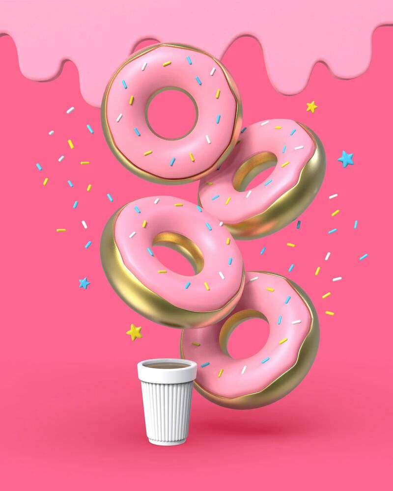 Metalmorphose Keychain - Donut