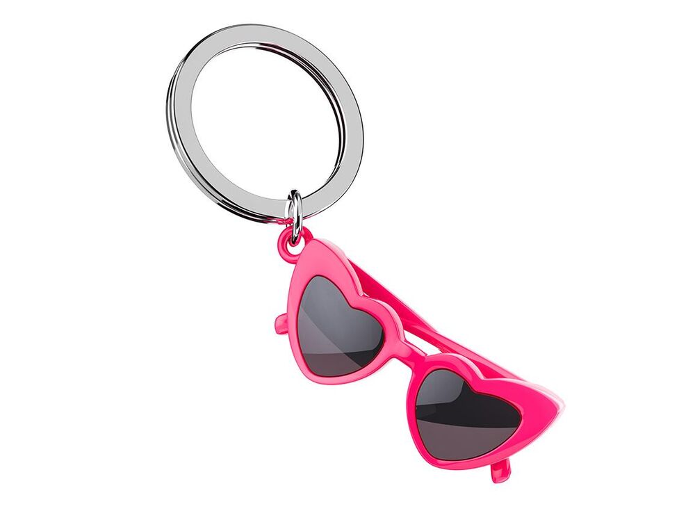 Metalmorphose Keychain - Heart Sunglasses