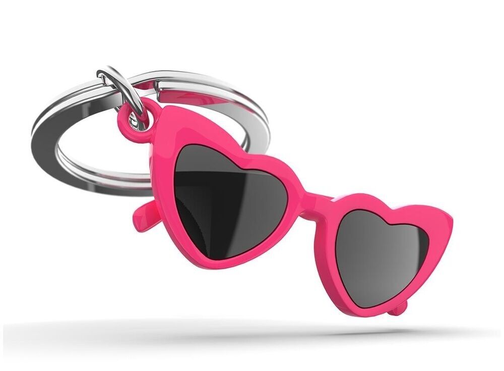 Metalmorphose Keychain - Heart Sunglasses