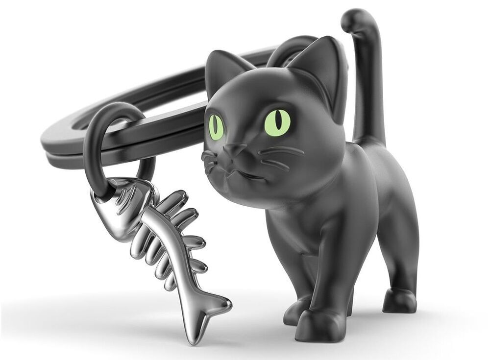 Metalmorphose Keychain - Black Cat