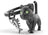 Metalmorphose Keychain - Black Cat